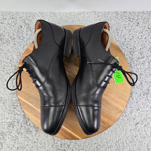Wolf and Shepherd Mens 7.5EE Black Leather Cap Toe Business Oxford Dress Shoes main image 11